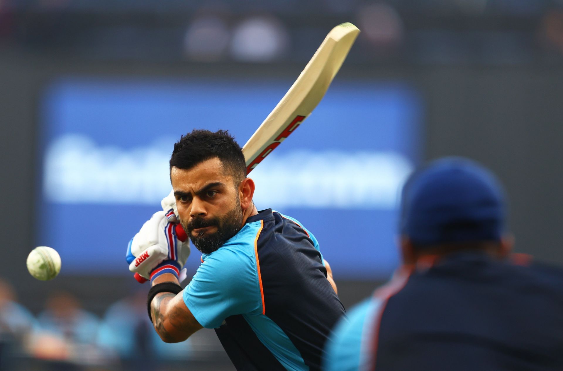 Virat Kohli in the nets. (Image: BCCI)