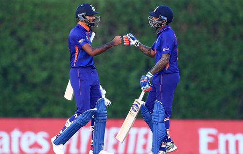 Suryakumar Yadav and Hardik Pandya finished off India's chase against Australia.