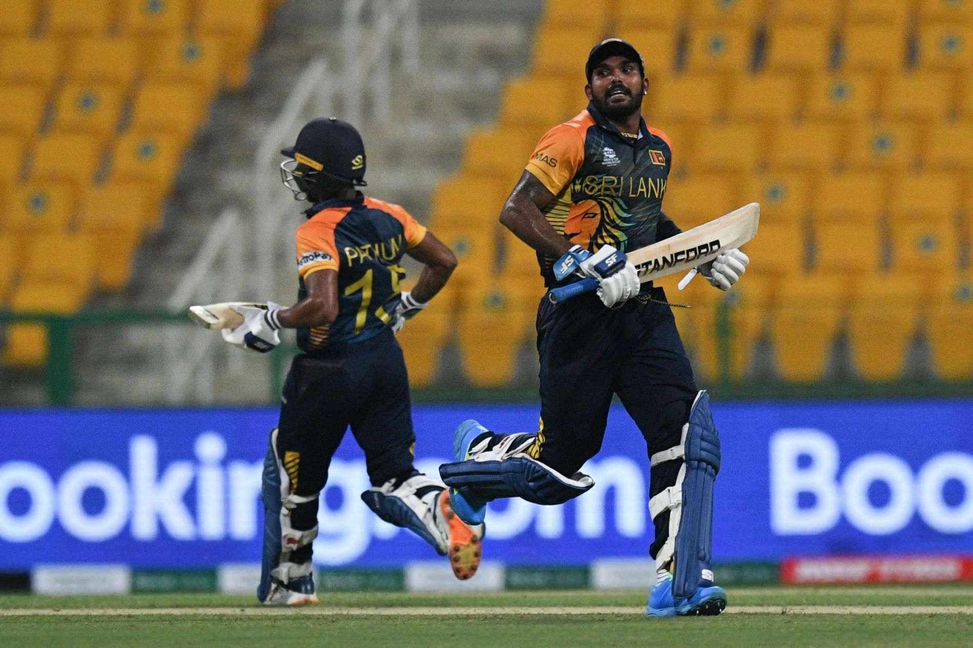 Wanindu Hasaranga top-scored with 71 for Sri Lanka. Pic: T20WorldCup/ Twitter