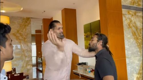 The Great Khali was clearly upset about being interrupted