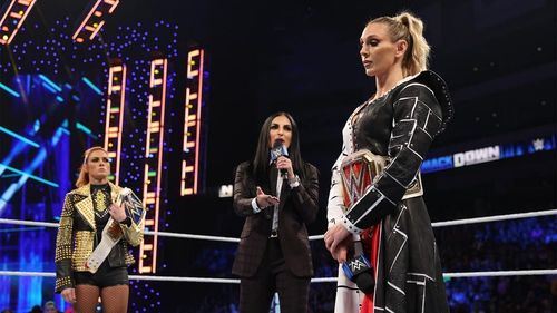 Charlotte Flair and Becky Lynch swapped their titles last week on SmackDown