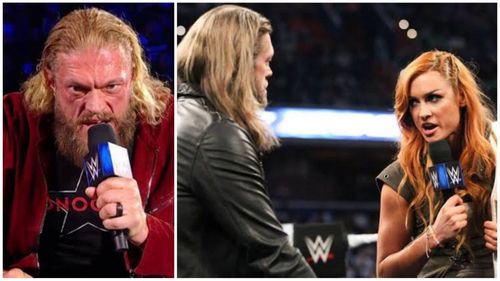 Edge mentioned Becky Lynch in a promo, and 'The Man' replied!