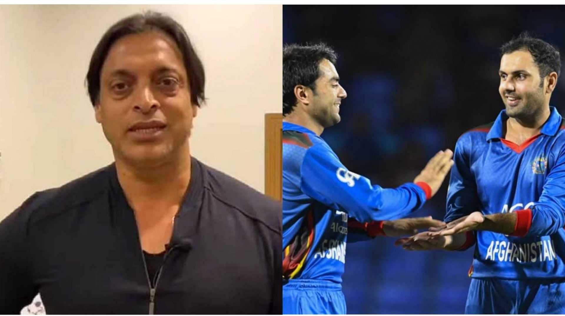 Shoaib Akhtar (extreme left) praised the Afghanistan duo of Rashid Khan and Mohammad Nabi