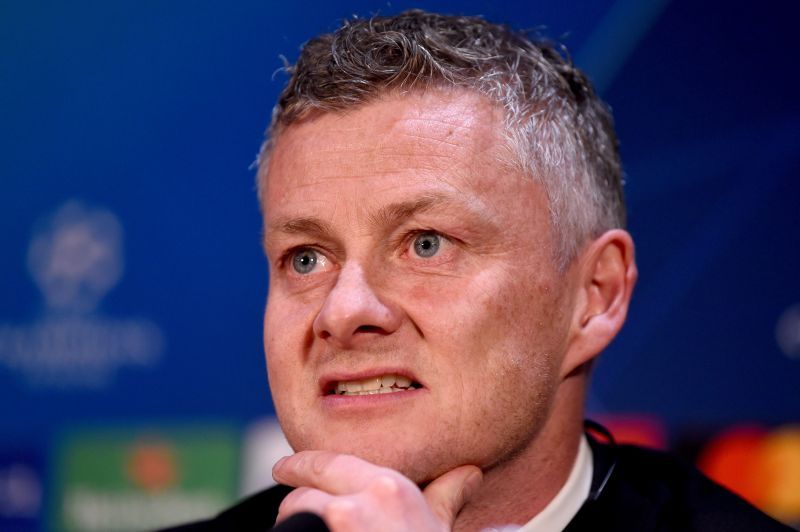 Manchester United manager Ole Gunnar Solskjaer at a Press Conference