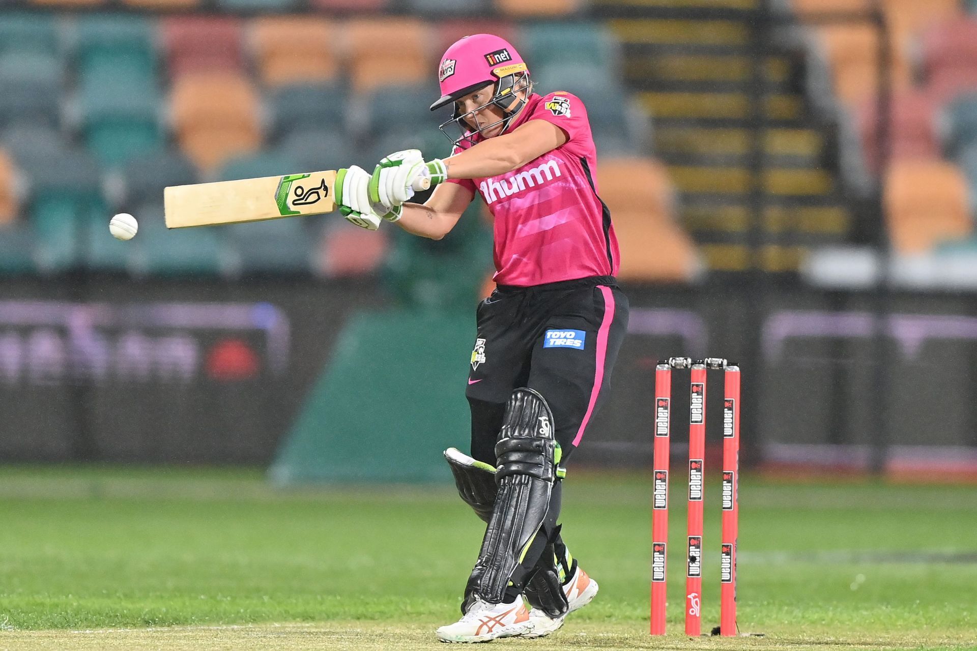 Alyssa Healy during the Women's Big Bash League game between Sydney Sixers and Melbourne Stars. Pic: Getty Images