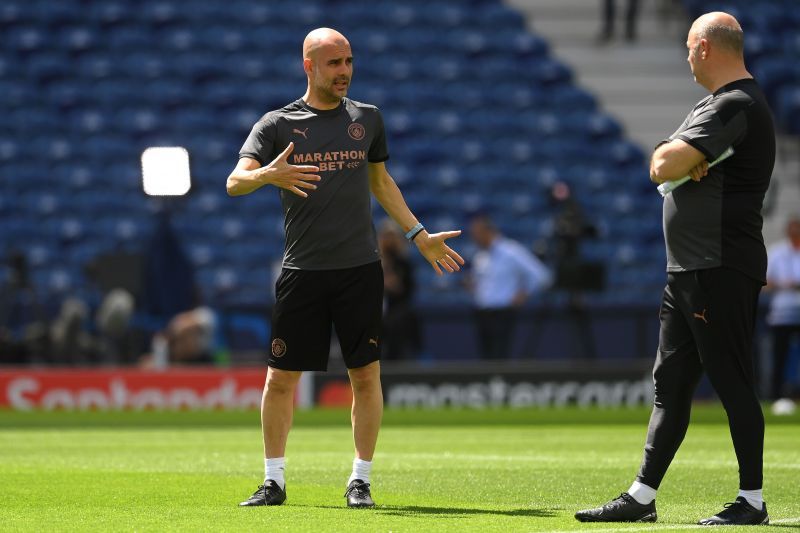 Manchester City FC Training Session and Press Conference - UEFA Champions League Final 2021