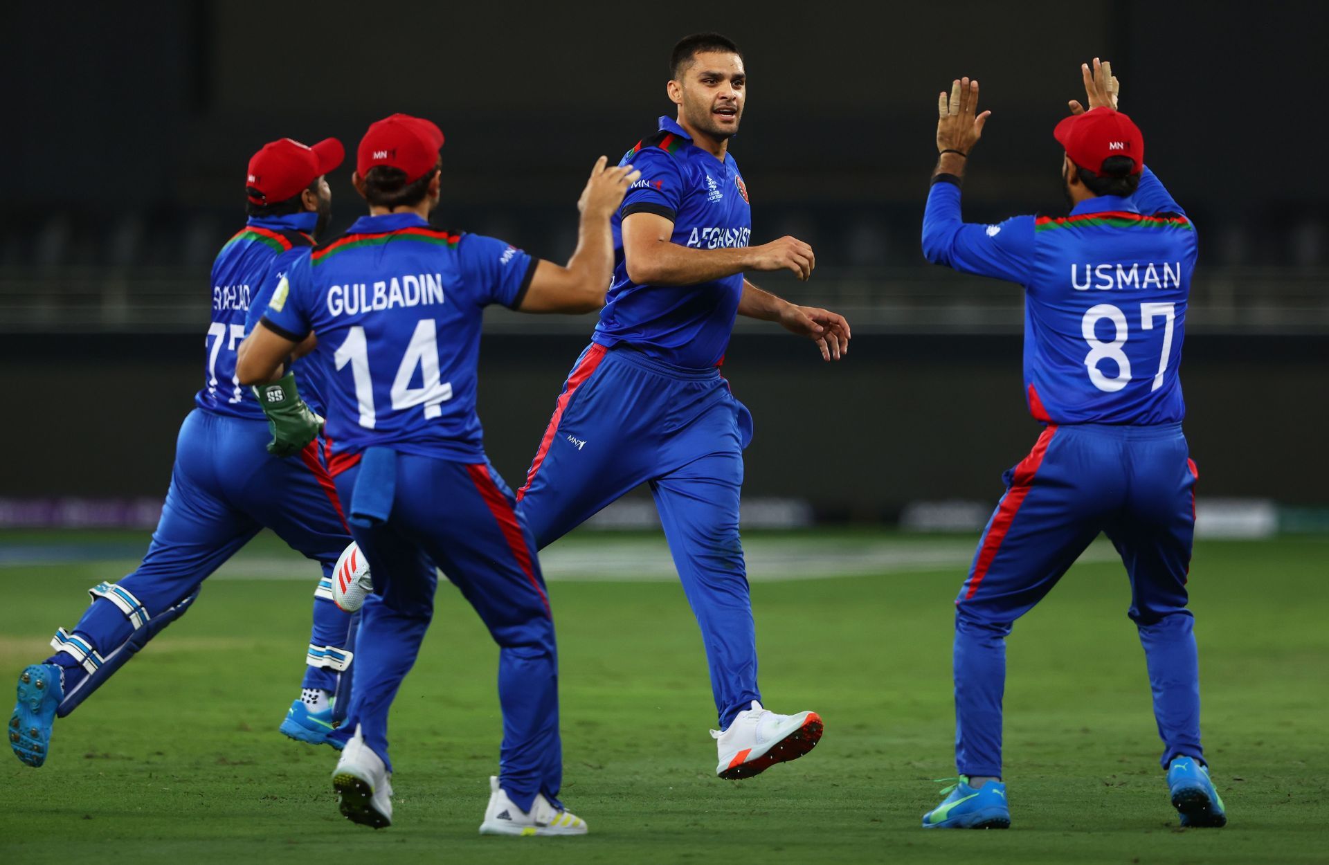 Afghanistan cricket team during the match against Pakistan. Pic: Getty Images