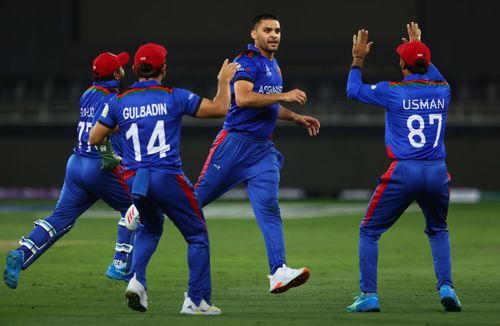 Afghanistan cricket team during the match against Pakistan. Pic: Getty Images