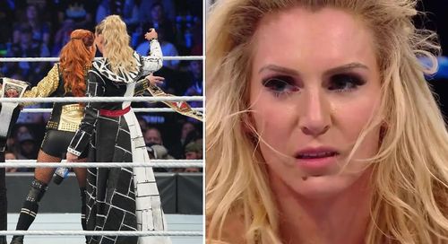 Becky Lynch attempts to grab the RAW Women's title; Charlotte Flair