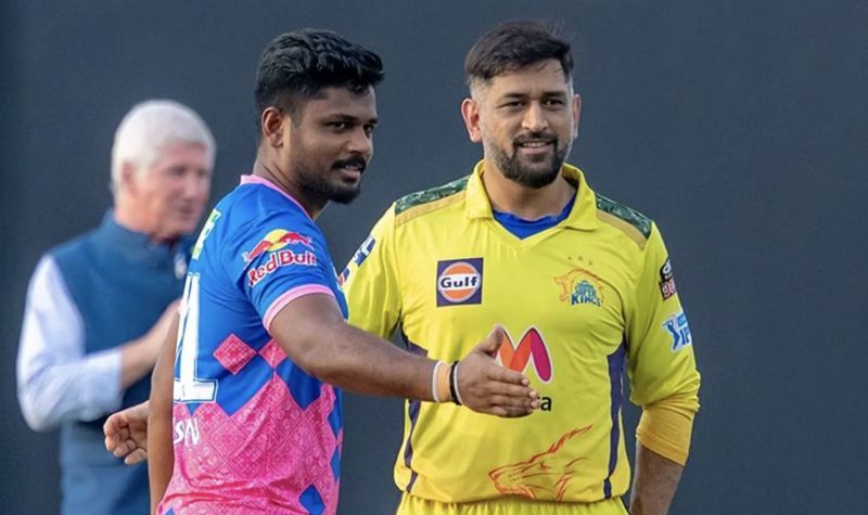 Sanju Samson (left) and MS Dhoni. (Photo: BCCI)