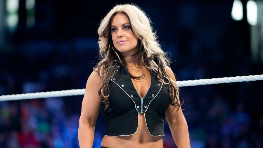 Kaitlyn performing in WWE before her departure