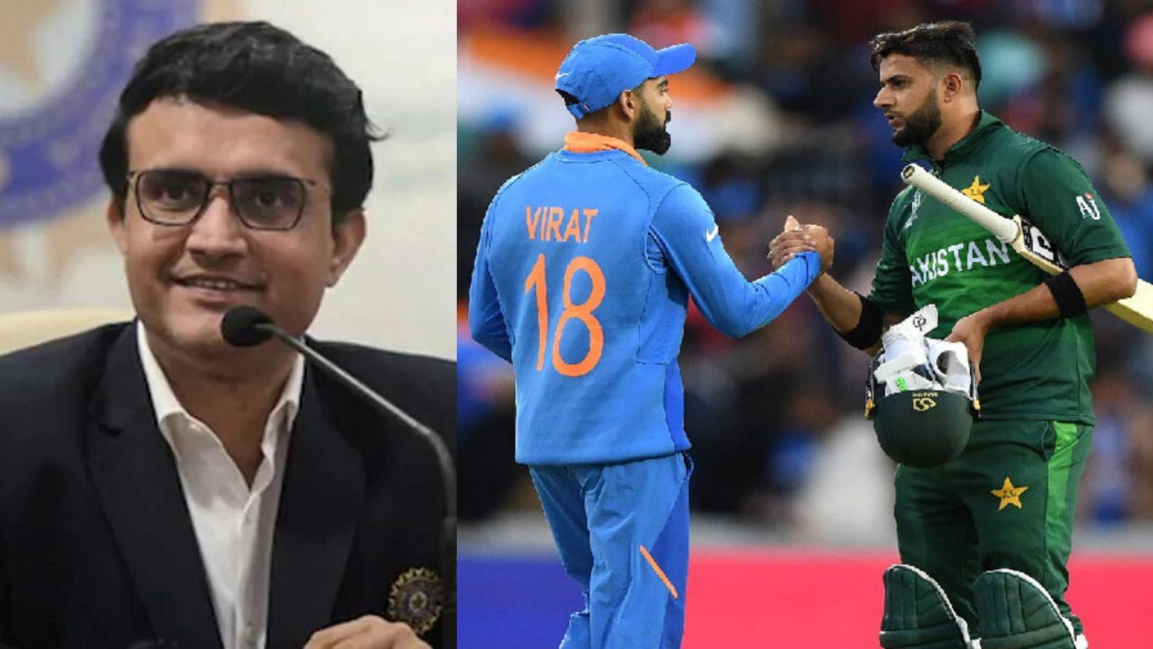 Sourav Ganguly (L) opines on India-Pakistan clash.