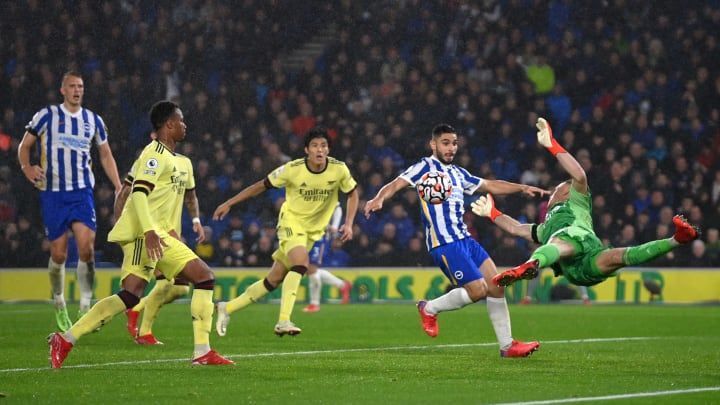 Brighton's wastefulness in front of goal cost them a victory against Arsenal.