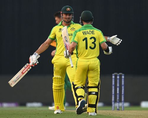 Marcus Stoinis and Matthew Wade held their nerve in Australia's first game of the T20 World Cup