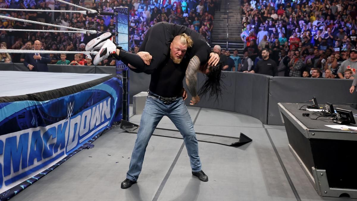 Brock Lesnar caused utter bedlam on SmackDown.