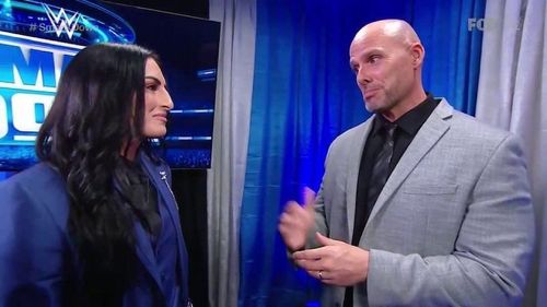 Adam Pearce took a shot at Sonya Deville following WWE's Championship exchange segment