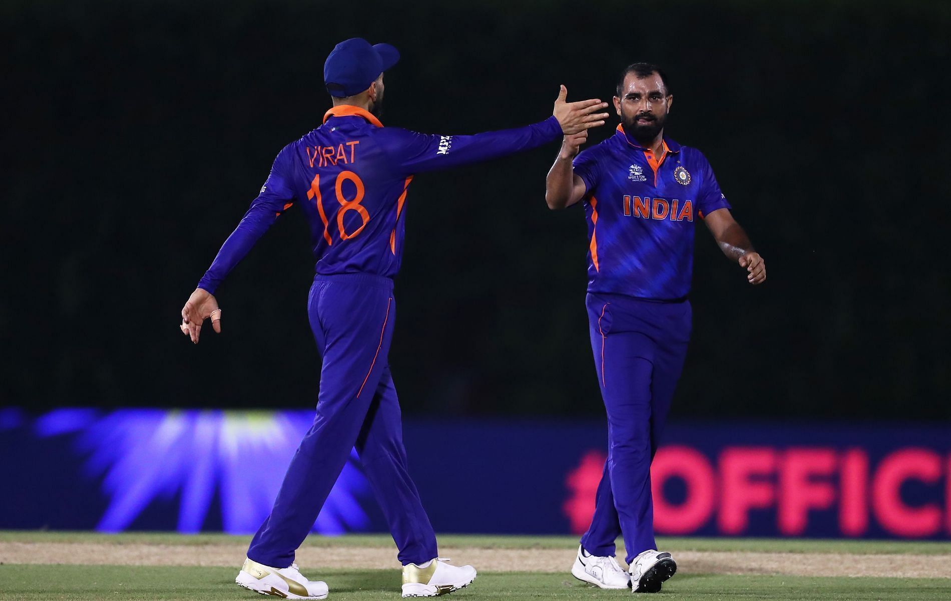 Virat Kohli and Mohammed Shami. Pic: BCCI