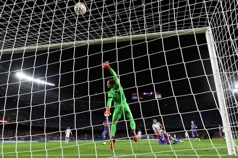 Ter Stegen in action for FC Barcelona