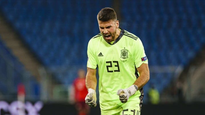 Simon was immense in goal for Spain during their semi-final victory over Italy.