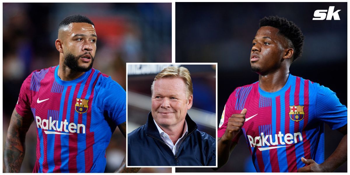 Barcelona manager Ronald Koeman thinks Ansu Fati and Memphis Depay complement each other well