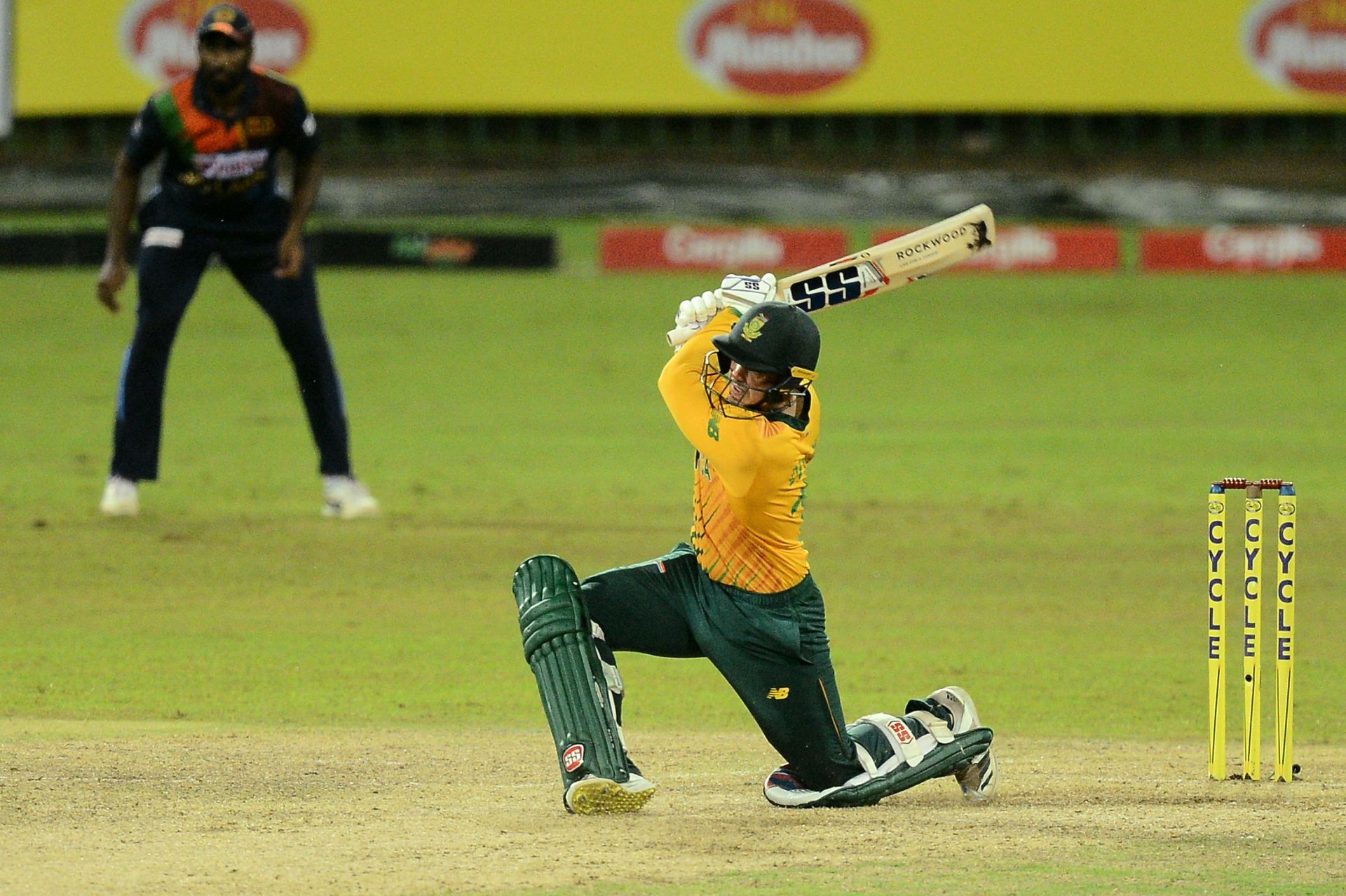 South African batter Quinton de Kock during the T20I series against Sri Lanka. Pic: Getty Images
