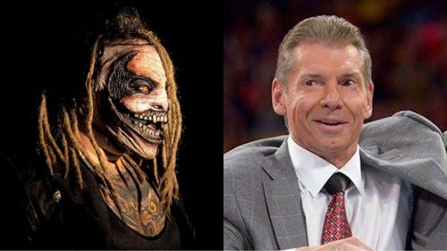 'The Fiend' Bray Wyatt (left) and Vince McMahon (right)