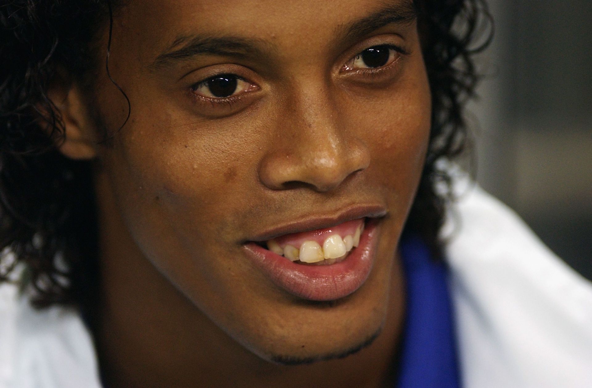 PSG and Brazil star Ronaldinho at an interview