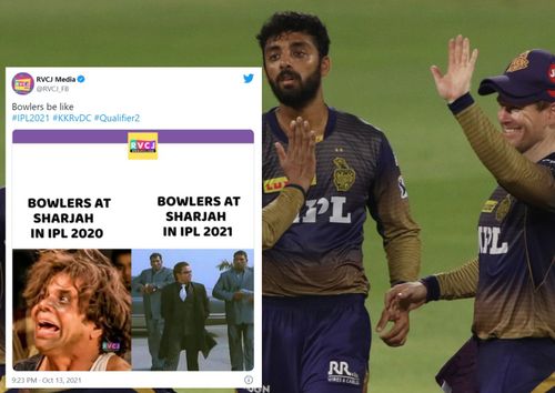 Twitter reactions after the first innings in the second qualifier between Delhi Capitals and Kolkata Knight Riders