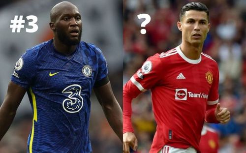 Chelsea's Romelu Lukaku and Manchester United's Cristiano Ronaldo