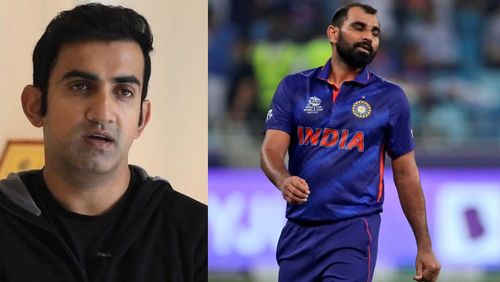 Gautam Gambhir (L) slams Mohammed Shami's hecklers.