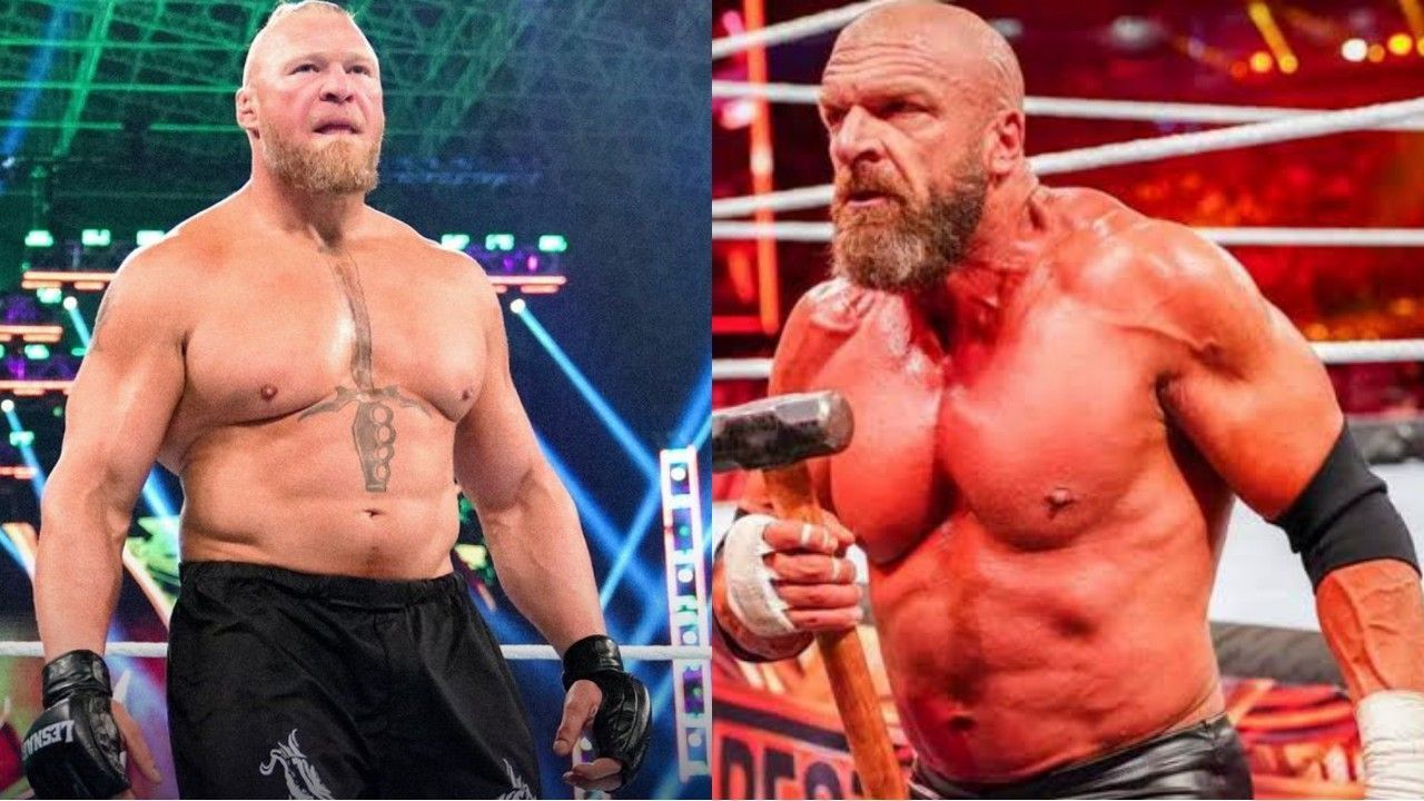 WWE में साल 2021 में ब्रॉक लैसनर और ट्रिपल एच ने केवल एक मैच लड़ा है