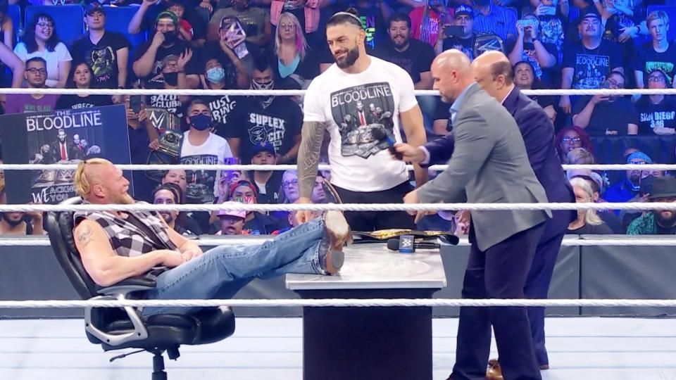 WWE Crown Jewel में होगा रोमन रेंस और ब्रॉक लैसनर का मैच 