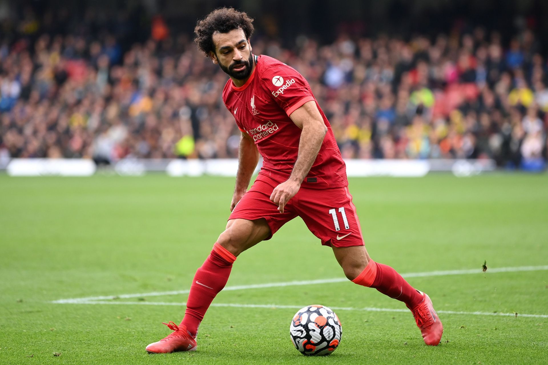 Salah became the first Premier League opposition player to score a hat-trick at Old Trafford