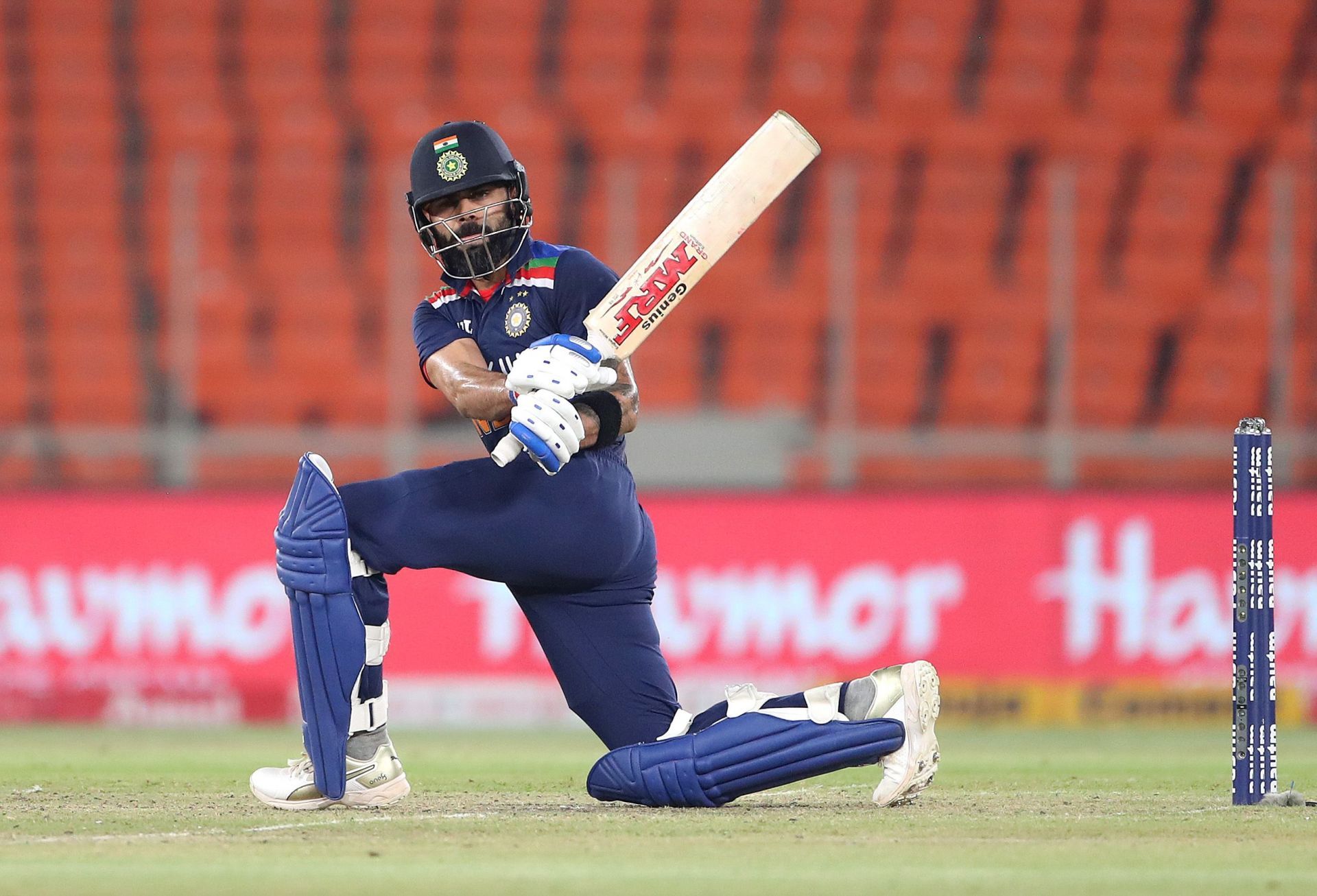 Virat Kohli batting during the T20I series against England earlier this year. Pic: Getty Images