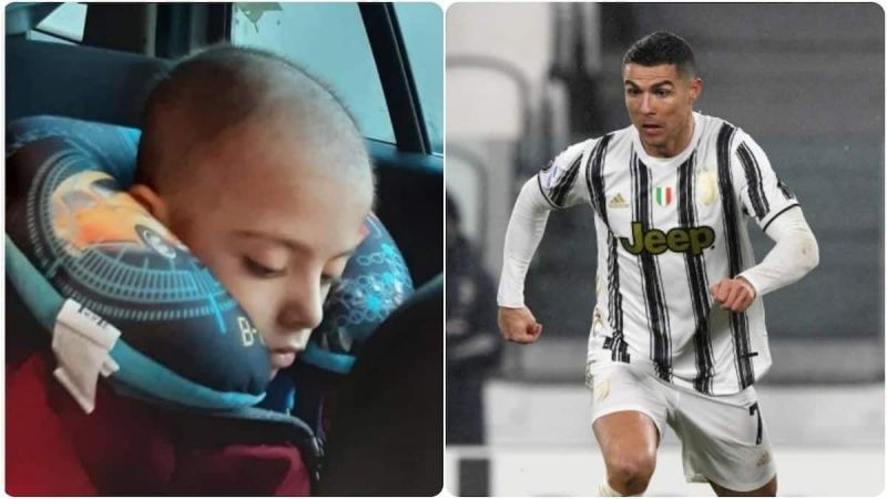 Cristiani Ronaldo (right)  saved a life with this heartwarming gesture.