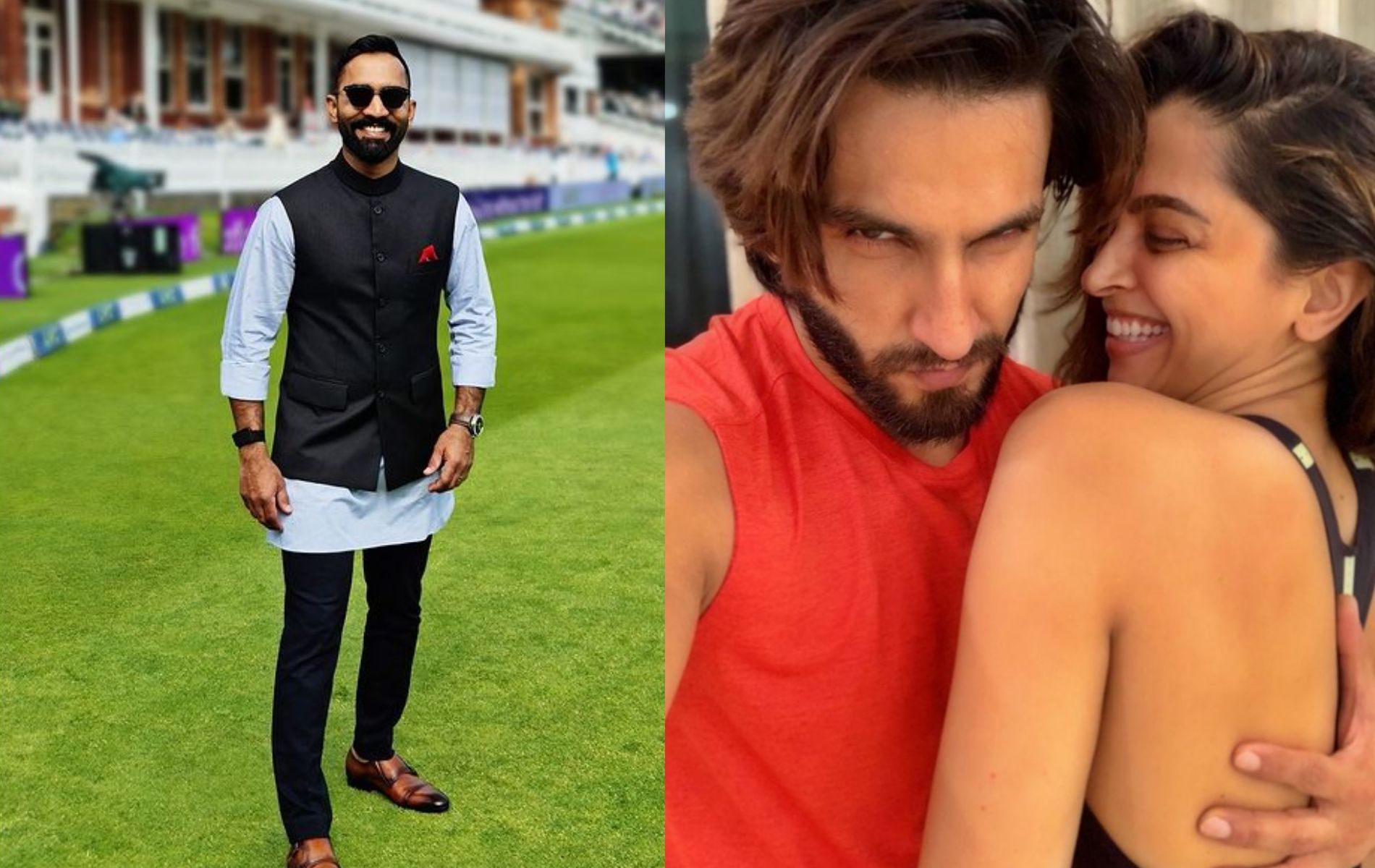 Dinesh Karthik had an epic tweet amid rumours of Ranveer Singh, Deepika Padukone bidding for an IPL team.