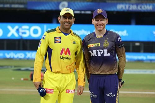 Gautam Gambhir talks about MS Dhoni (L) and Eoin Morgan's form ahead of IPL 2021 final.