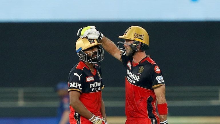 RCB's Glenn Maxwell played a supporting act to Bharat's heroic innings of 78* against DC.