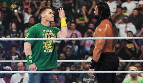 John Cena confronts Roman Reigns at Money in the Bank