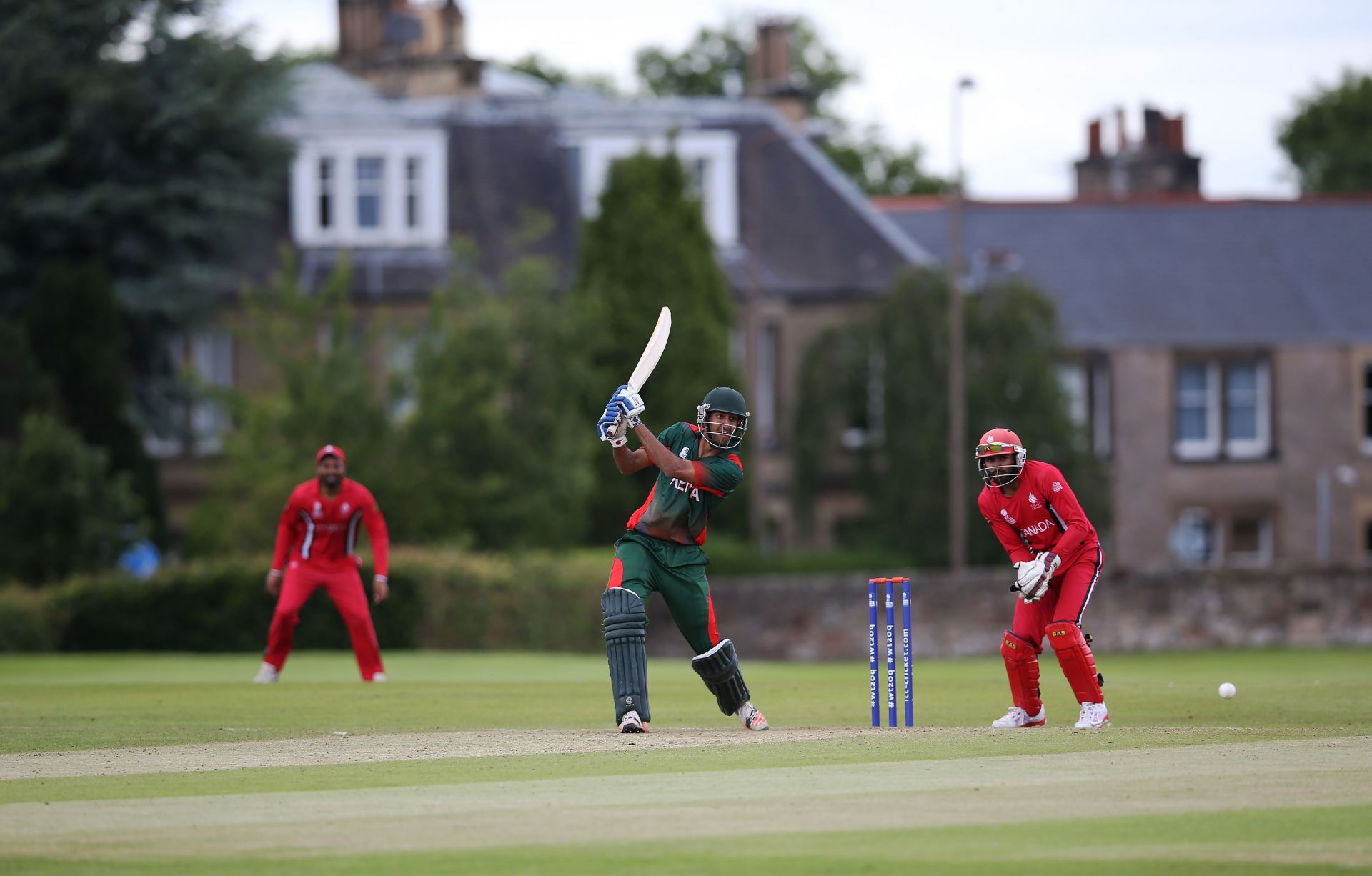 Kenya in action during the World Twenty20 Qualifiers.