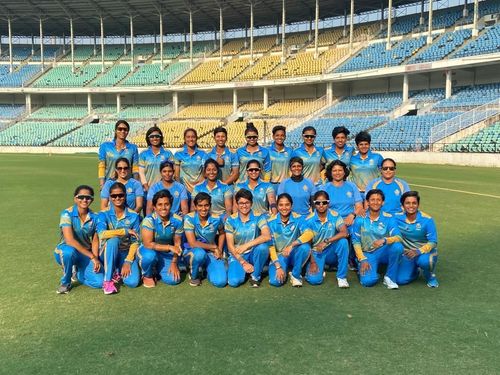 The Karnataka team that made the Senior Women's ODI Trophy final