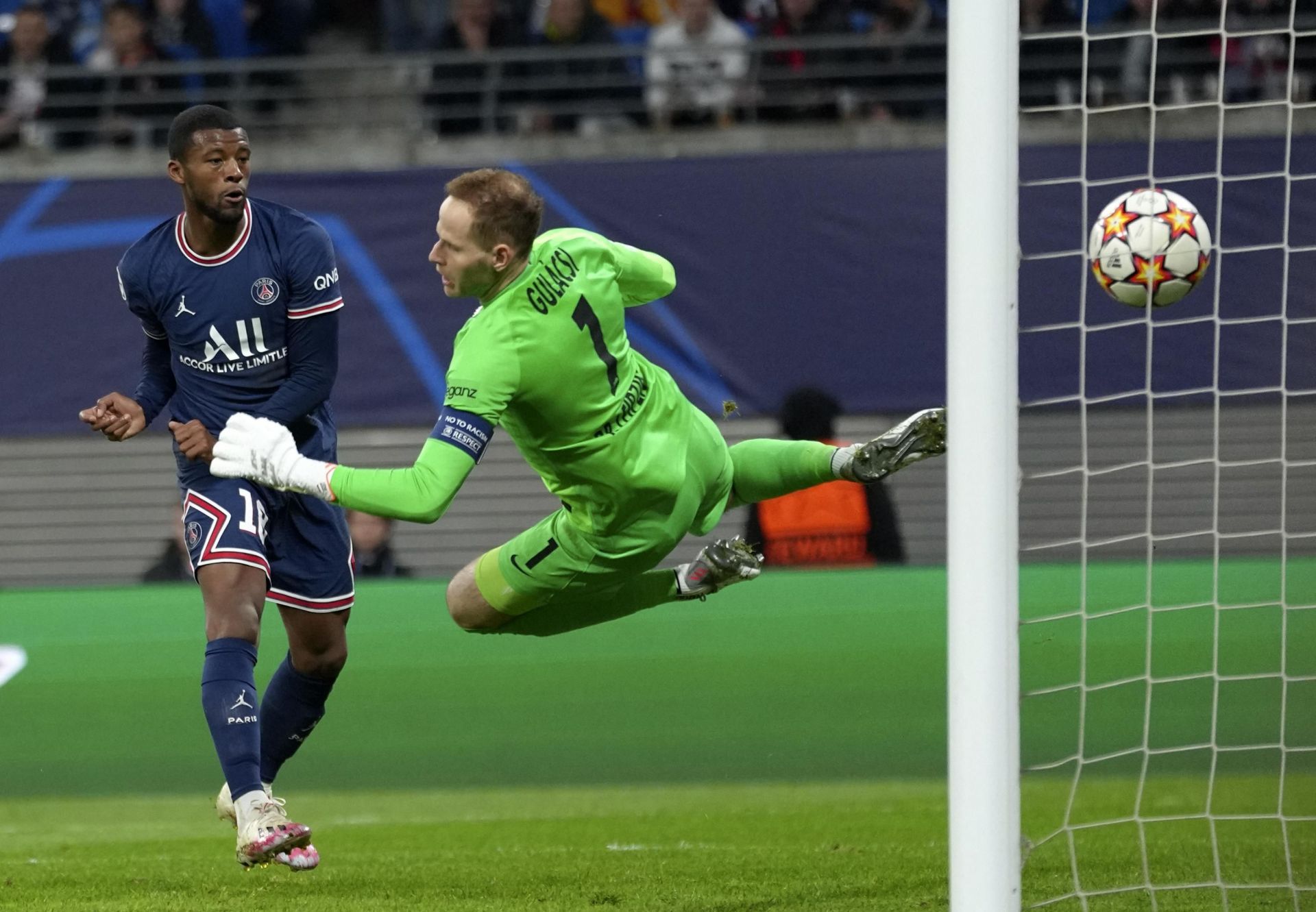 Georginio Wijnaldum struck twice for PSG for his first pair of goals for the club.