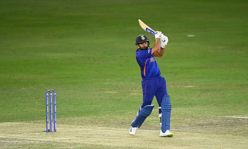 Rohit Sharma was India's record man against Namibia on Monday.