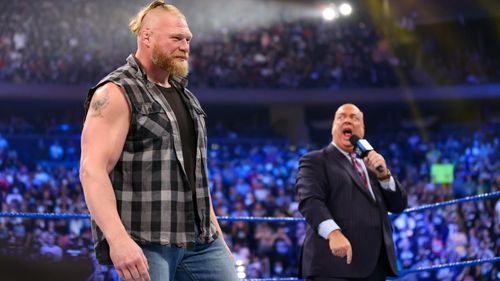 Brock Lesnar and Paul Heyman on SmackDown