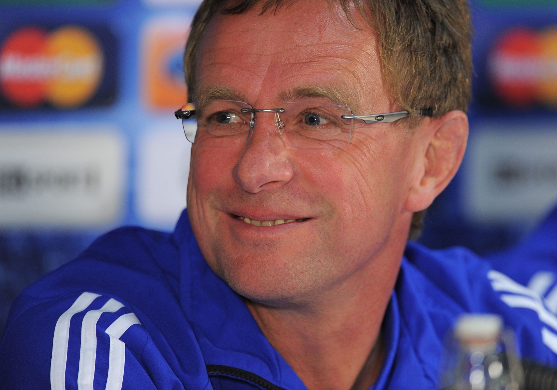 Manchester United coach - Ralf Rangnick - while at Schalke 04