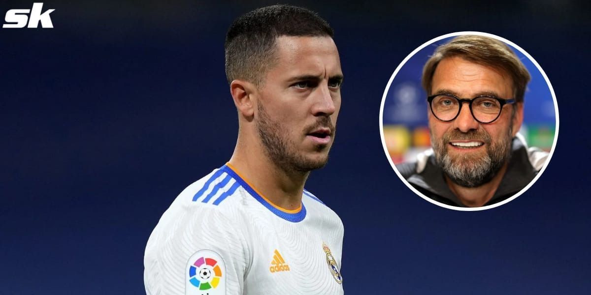 Jurgen Klopp is interested in brining Eden Hazard to Liverpool (Image via Sportskeeda)