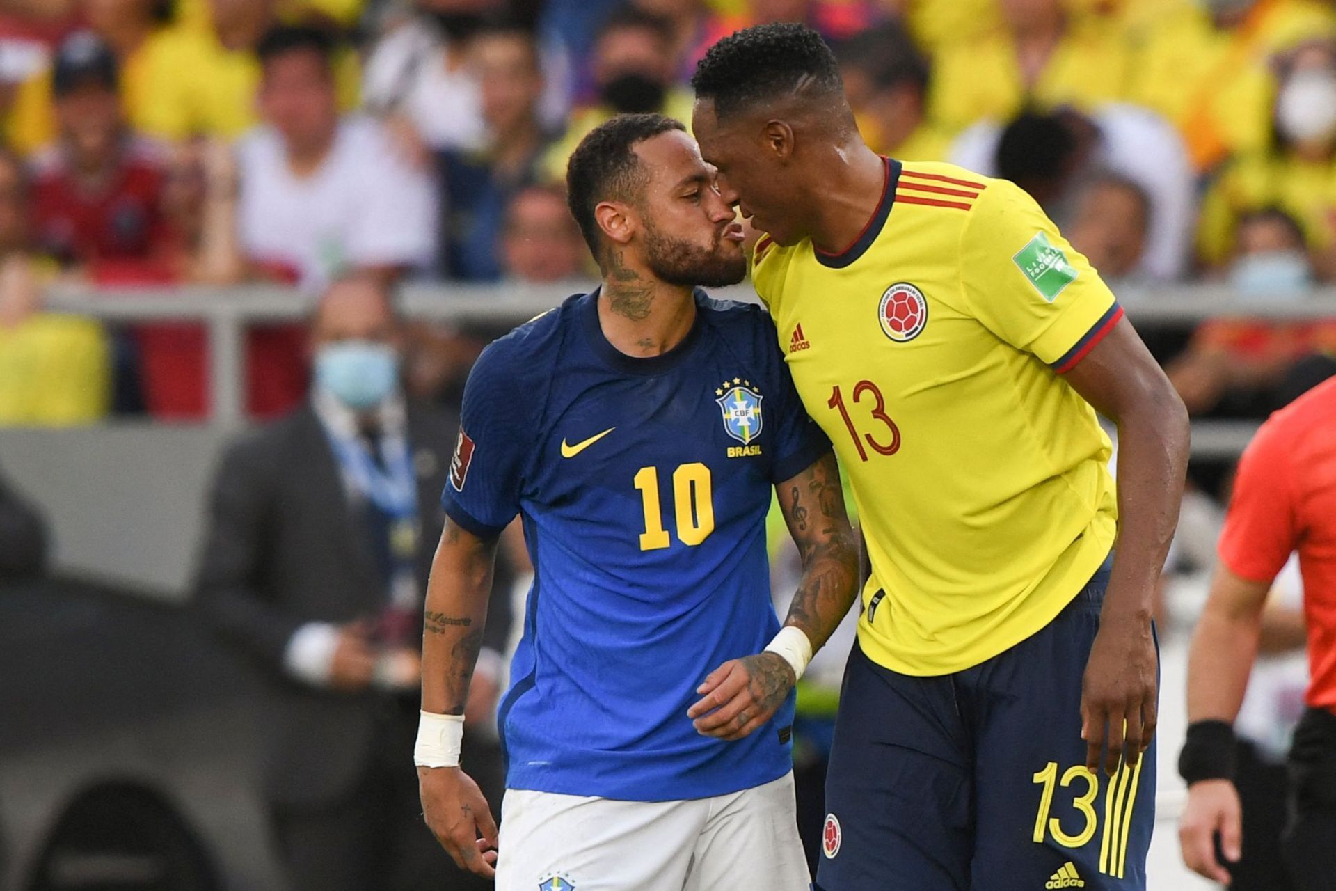 Neymar and Yerry Mina&#039;s repeated confrontations have amplified this rivalry.