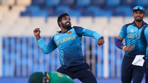 Wanindu Hasaranga took his hat-trick against South Africa in Sharjah