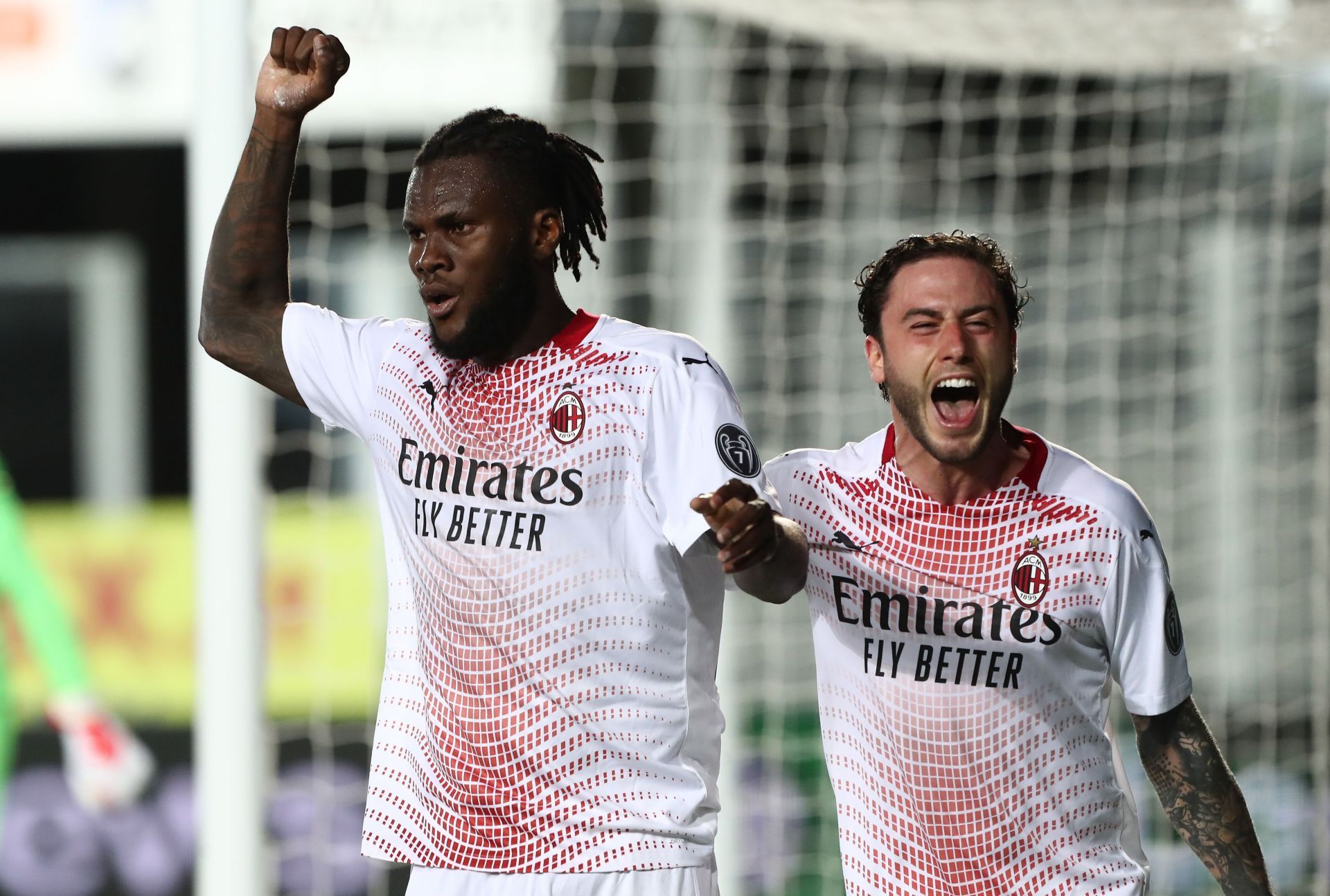 Franck Kessie (left) is one of the most sought-after midfielders currently