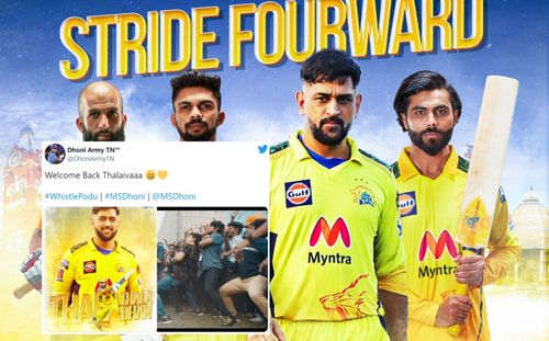 Fans react as MS Dhoni is officially retained CSK ahead of the mega auction. (Image Courtesy: CSK Twitter)